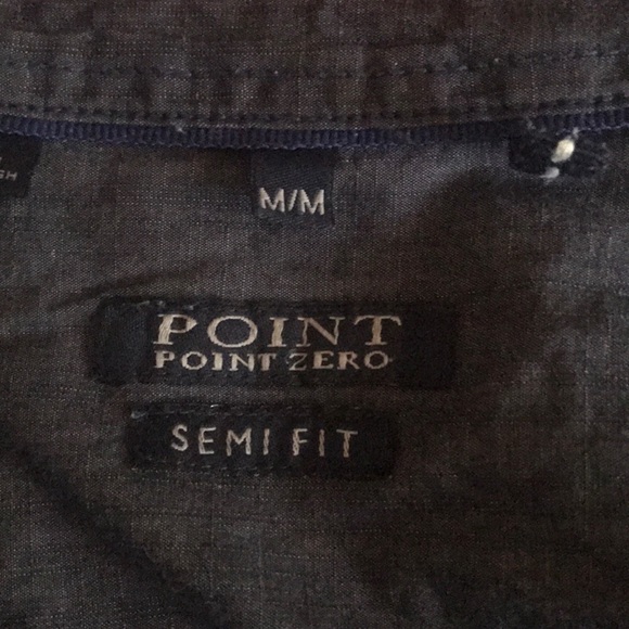 “POINT ZERO” Blue Plaid Men’s Shirt. - Picture 8 of 11